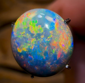 3.65cts - GEM Lightning Ridge Solid Black Opal Banger