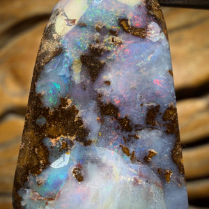 Solid Queensland Boulder Seam Opal Pendant