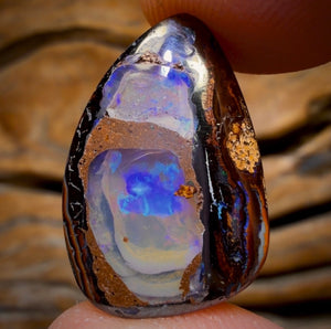 18.9cts - Yowah Nut Crystal Centre Opal. Australian Boulder Opal
