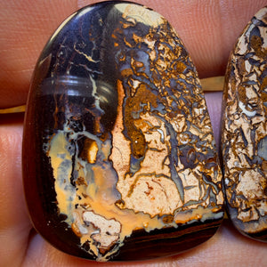 99.3cts - Tribal Queensland Boulder Opal Pair Picture Stones