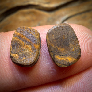 3.8cts - Australian Boulder Opal Doublet Pair