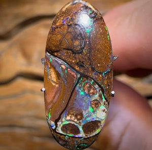 7.6cts - “Finger Print” Yowah Nut Conglomerate Opal - Opal Whisperers
