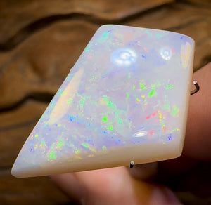 14.5cts - Old School Cut 35+ Yrs. GEM South Australian White Opal - Opal Whisperers