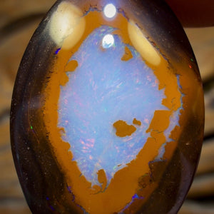 24.5cts - Rare Yowah Nut Crystal Centre Opal. Australian Boulder Opal