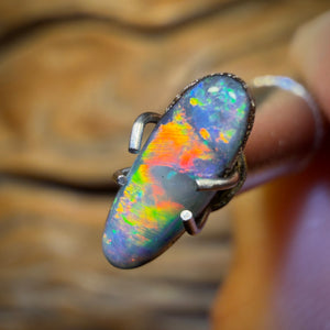 0.8cts - “Small but Sweet” Top Australian Boulder Seam Opal