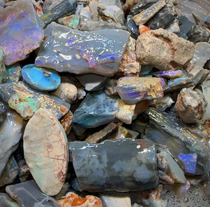 The 300Cts - Lightning Ridge Potch And Colour Parcels. Bulk Listing - Opal Whisperers
