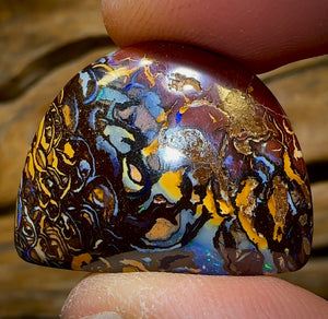33.4cts - Tribal Queensland Boulder Opal from Koroit
