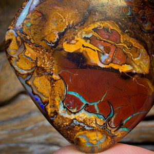 HDW 119.1cts - Large Tribal Queensland Boulder Opal. Australian Opal