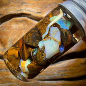 70.3cts - Yowah Nut Opal Rough Vial