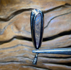 Sterling Silver - Queensland Boulder Opal Doublet Pendant - Opal Whisperers