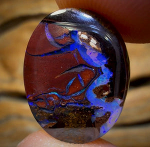 8.9cts - Tribal Yowah Nut Opal. Double Sided