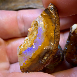 TGIF 158.9cts - 3x Yowah Nut Opal Rough Parcel. Australian Boulder Opal