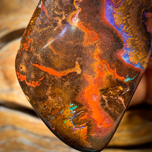 40 x 22mm - “Cosmos”Drilled Tribal Queensland Boulder Opal Necklace