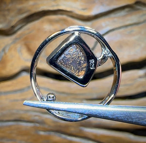 Sterling Silver - “Jockey”SOLID Australian Boulder Opal Pendant - Opal Whisperers