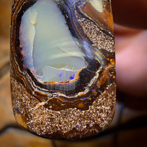 🔨 AUCTION 🔨 No Reserve 28 x 17mm - Kernel Drilled Queensland Boulder Opal Kernel Necklace
