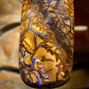 Wildcard! 32 x 15mm - Drilled Tribal Queensland Boulder Opal Necklace