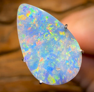 1.7cts - Australian Semi Black Opal from Lightning Ridge - Opal Whisperers