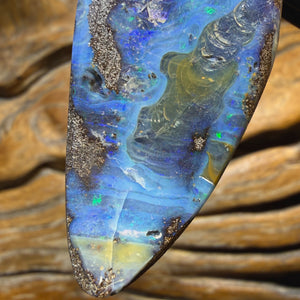 OpalFest BargainCard! 94.1cts - Solid Queensland Boulder Opal Pendant