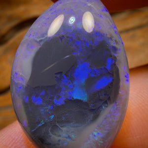 35.5cts - Lightning Ridge Semi Black Opal Specimen/Oversized Jewellery Piece Double Sided Picture Stone