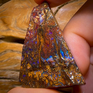 125.4cts -Tribal Split 2 Yowah Nut Opal Rough Piece. Australian Opal