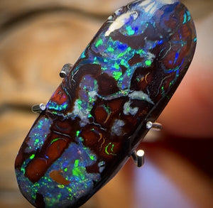 3.35cts - Amazing Pattern Queensland Boulder Opal. Australian Opal