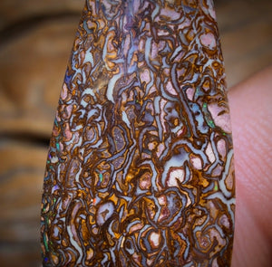 17.4cts - Tribal Yowah Nut Opal. Australian Opal