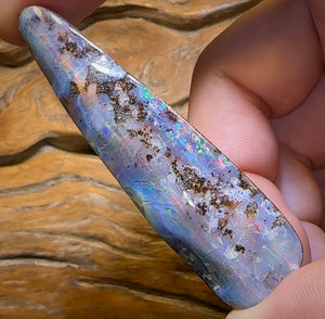 112.3cts - Large Australian Boulder Seam Opal - Opal Whisperers