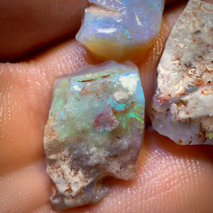 26.9cts - 3x Lightning Ridge Opal Rough Parcel