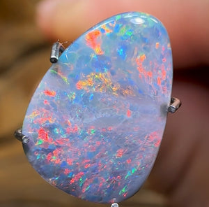 1.95cts - Solid Australian Black Opal from Lightning Ridge - Opal Whisperers
