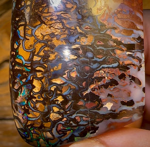 221.6cts - ‘Flood Plains’ Large Tribal Queensland Boulder Opal Picture Stone from Yowah