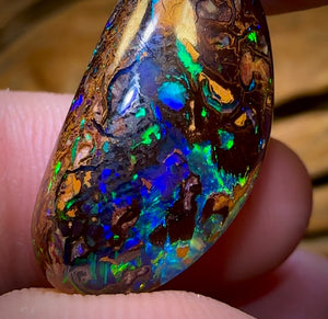 “Set in Stone” - Private Collector Investment - 31.2cts - “Celebrity Stone” TOP GEM Tribal Yowah Nut Opal MULTISIDED! Featured on “Outback Opal Hunters”!