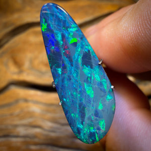 6.9cts - Awesome Aquatic Fire Large Australian Boulder Opal Doublet