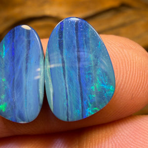 4.9cts - Australian Boulder Opal Doublet Pair