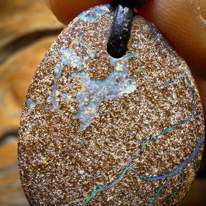 28x 22mm - Drilled Australian Boulder Opal Necklace