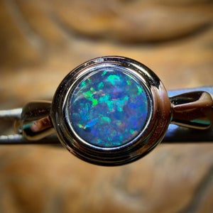 Sterling Silver - Queensland Boulder Opal Doublet Ring Bargain