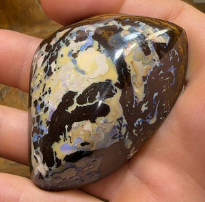 337cts - Australian Boulder Opal White Tribal Specimen Polished - Opal Whisperers