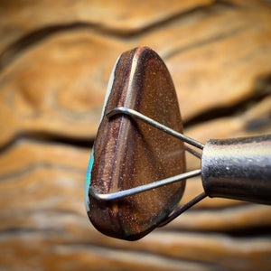 Wild Card! 6.8cts - Ice Drift Australian Boulder Seam Opal from Winton