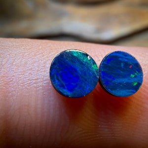 0.31cts - Australian Boulder Opal Doublet Pair