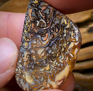 35.9cts - “Cool Concave” Tribal Queensland Boulder Opal. Double Sided!