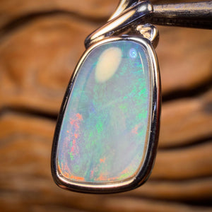 30% Off + Sterling Silver - Solid South Australian Crystal Opal Pendant