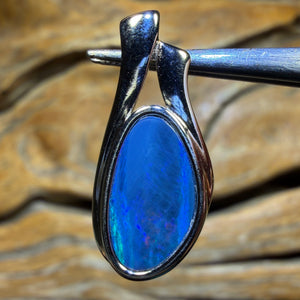 🔒Sterling Silver - WHOLESALE 9 PIECE PENDANT PARCEL. Australian Boulder Opal Doublet Jewellery