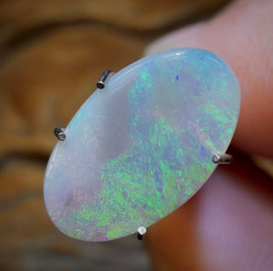 1.45cts - Lightning Ridge Semi Crystal Opal