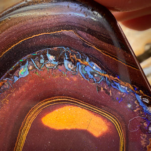 355.1cts - Massive Tribal Australian Boulder Opal Polished Specimen. Double Sided Bargain $1/ct