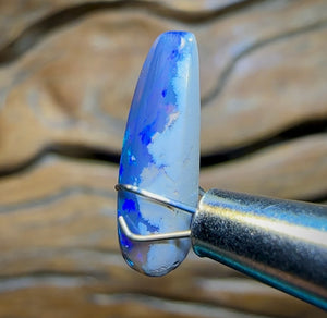 2.6cts - Lightning Ridge Black Crystal Opal - Opal Whisperers