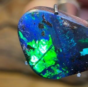 3.3cts - Solid Queensland Black Boulder Opal - Opal Whisperers
