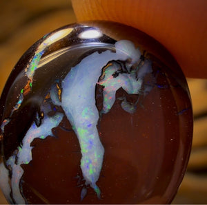 13.7cts - Australian Boulder Opal from Koroit. Double Sided