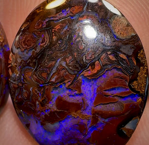 26.5cts - Deep Purples Queensland Boulder Opal Pair