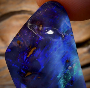 35.1cts - GEM Rare Queensland Boulder Black Opal