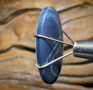 7.4cts - Large Lightning Ridge Black Opal Doublet - Opal Whisperers