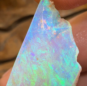 (Template) 6.8cts - Pure Yowah Crystal Opal Rough Piece. Highly Prized Material - Opal Whisperers